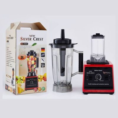 Silver Crest 8000Watts Industrial Blender, 32krpm Double Cup -3L