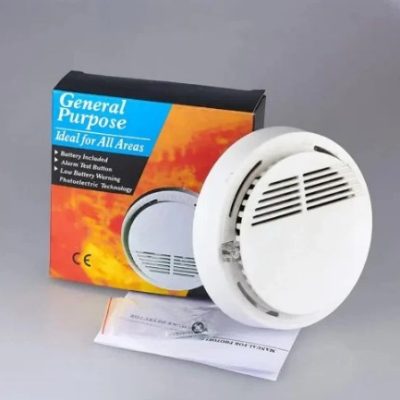 Fire And Smoke Alarm Detector Pack With Battery